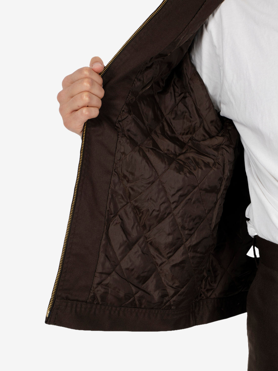 Brown zip-up jacket