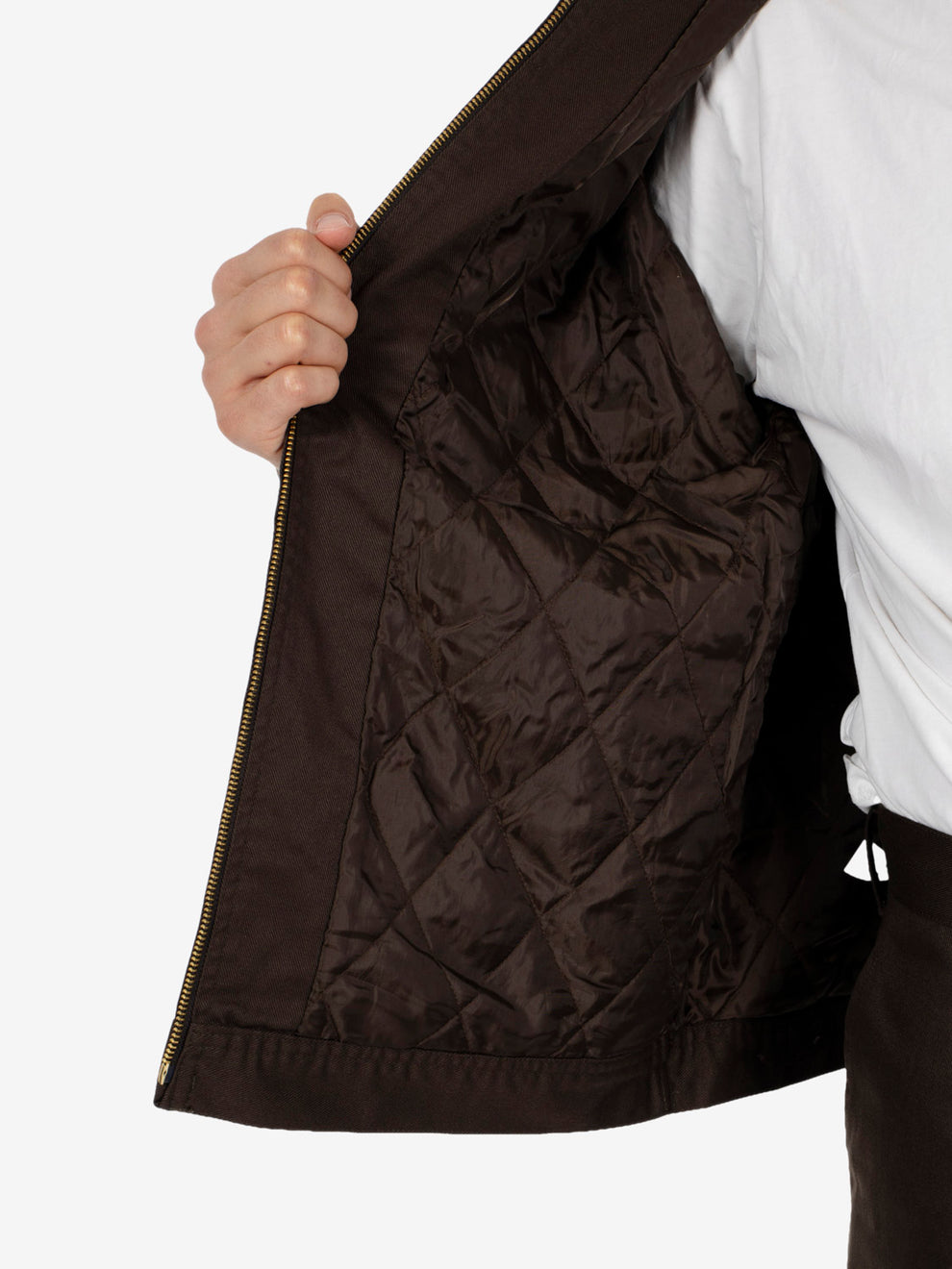 Brown zip-up jacket