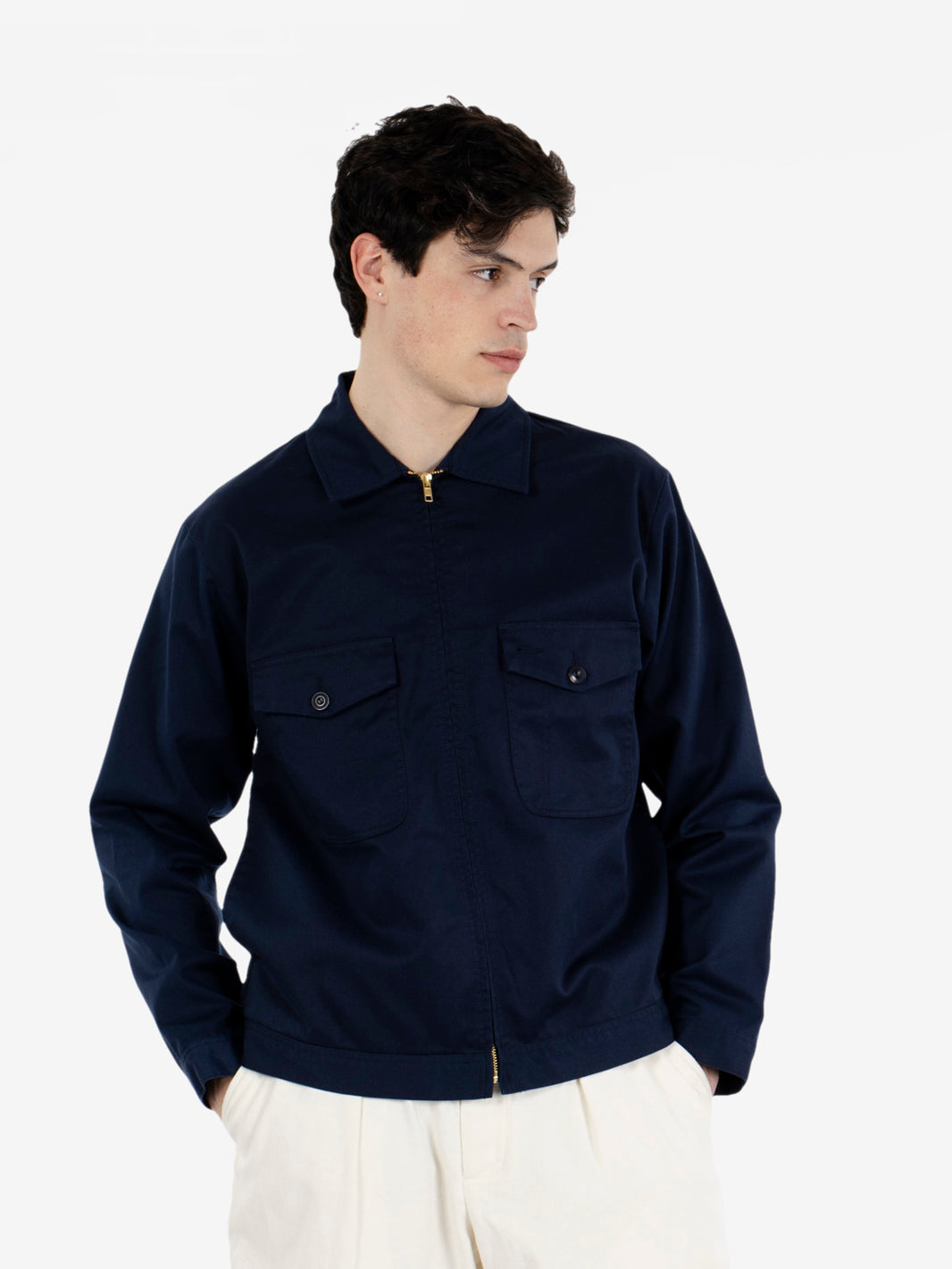 Zip up jacket navy