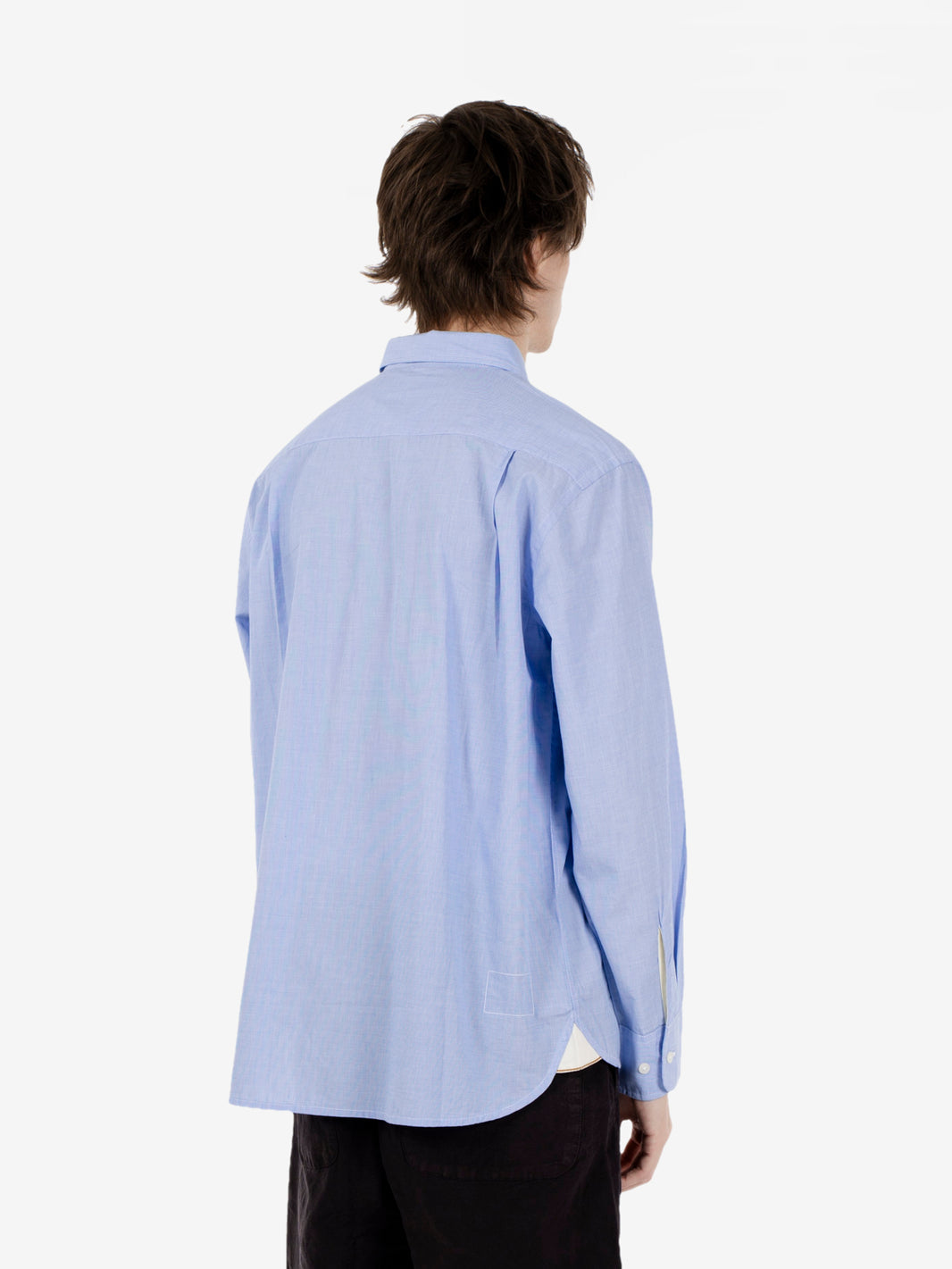 Camicia taschino quadrato azzurro