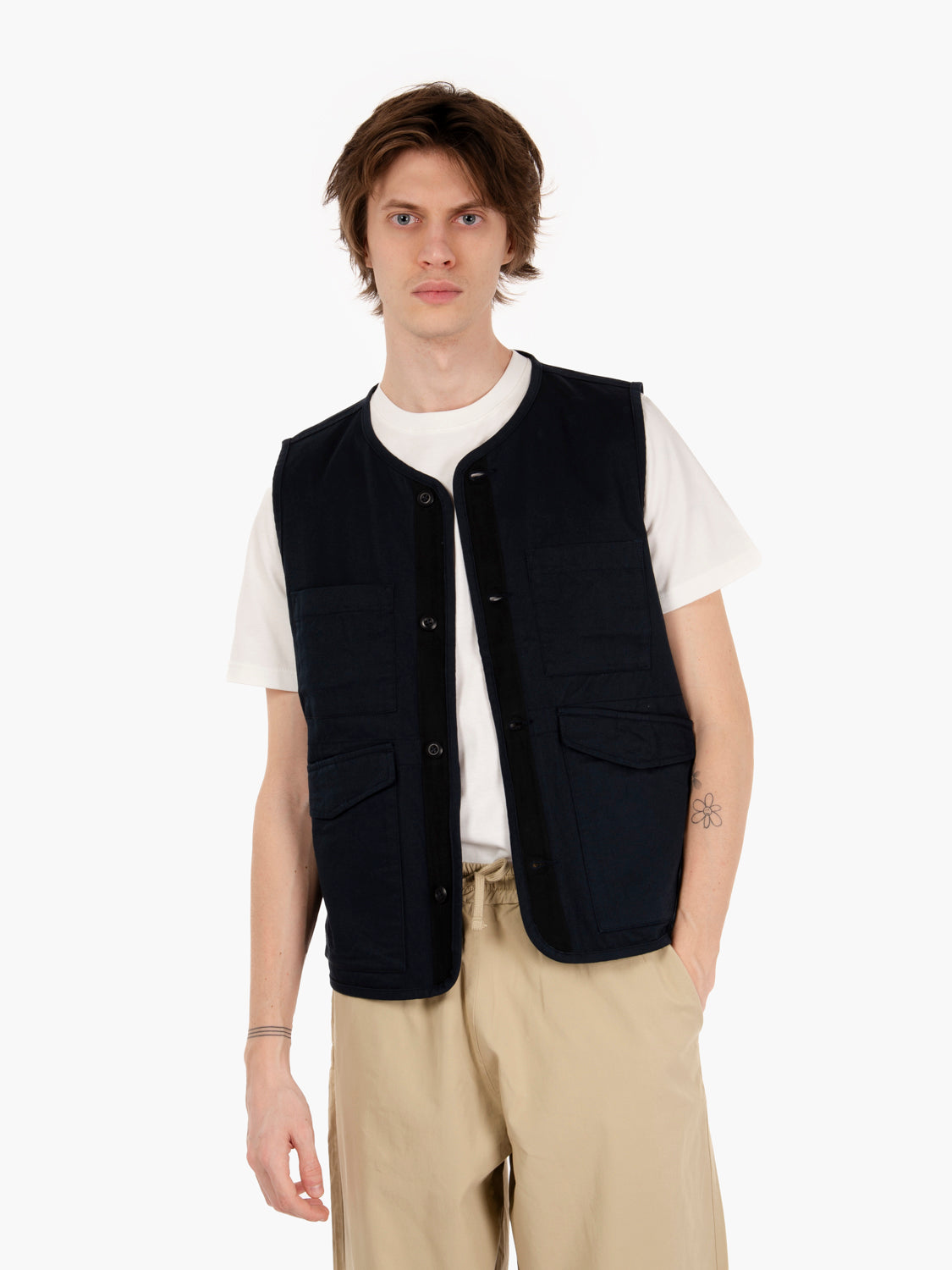 Navy 4-pocket vest