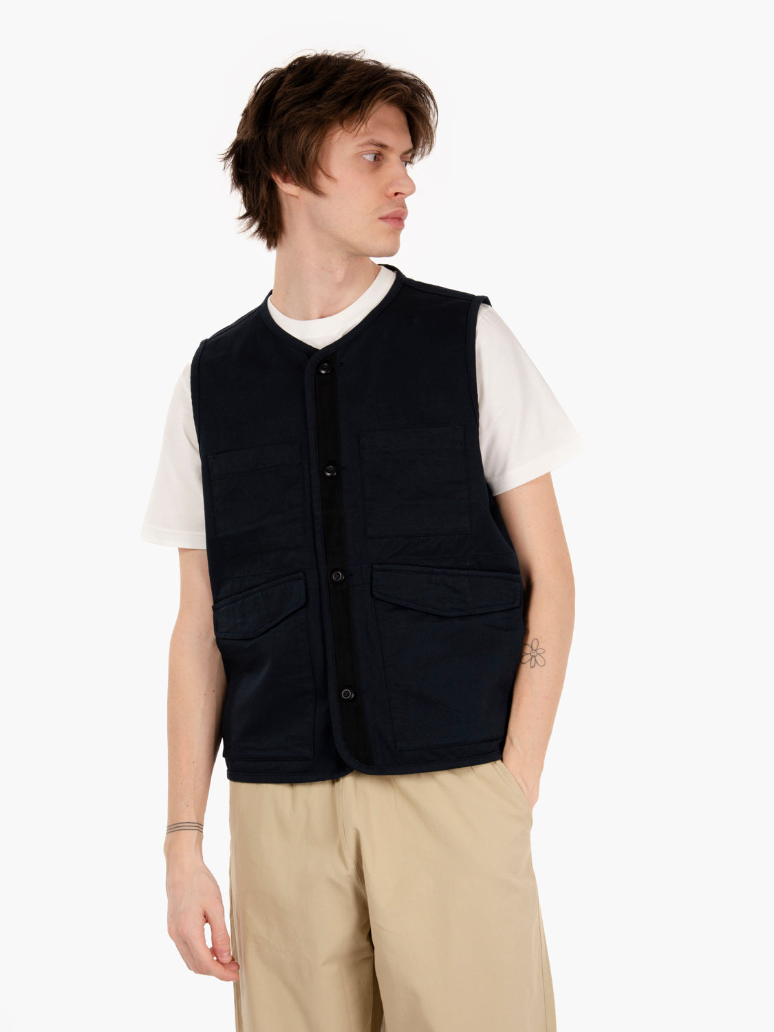 Navy 4-pocket vest