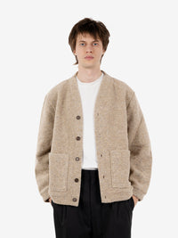 Advance Cardigan wool fleece fawn