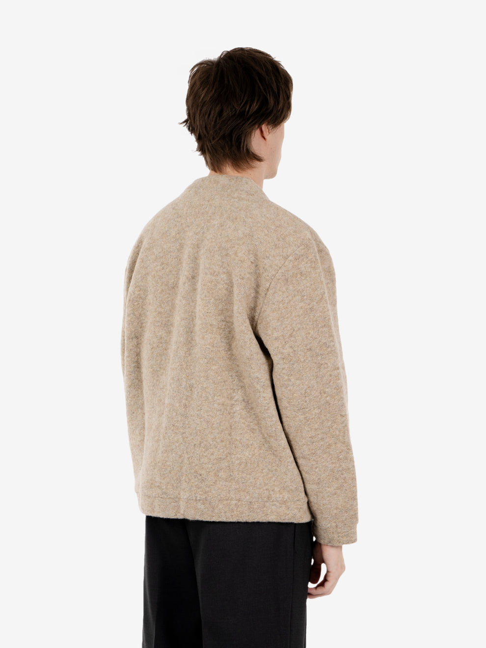 Advance Cardigan wool fleece fawn