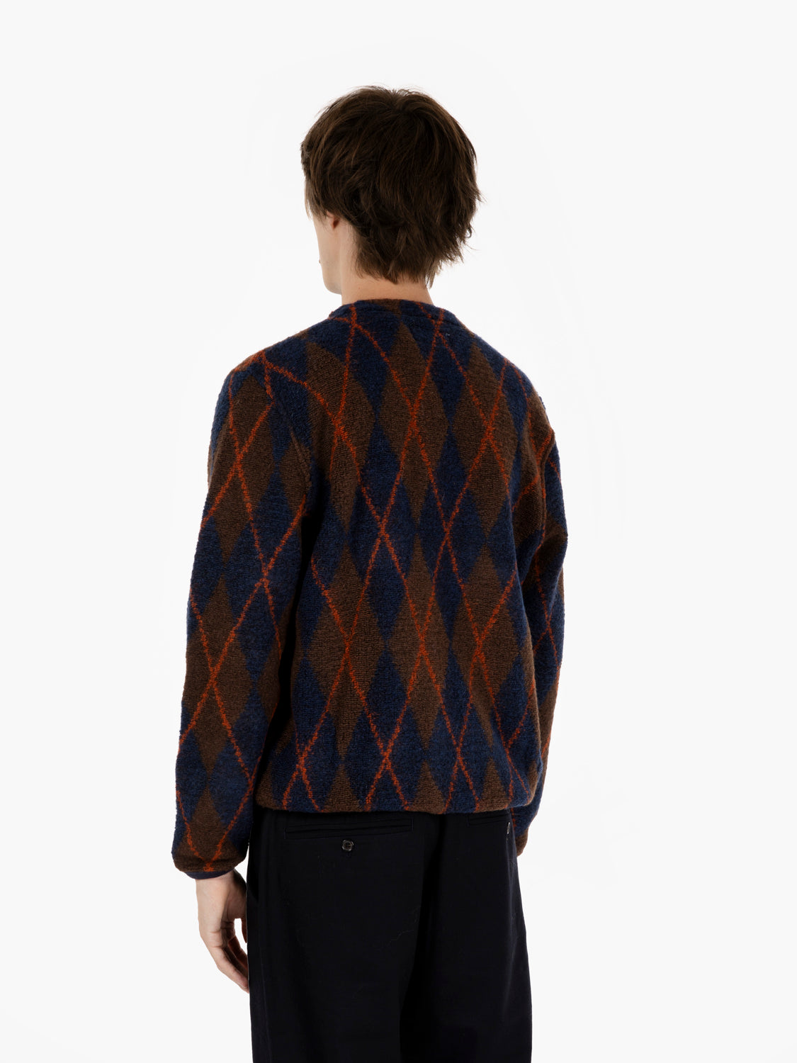 BROWN/NAVY CARDIGAN 33721_BRW/NVY