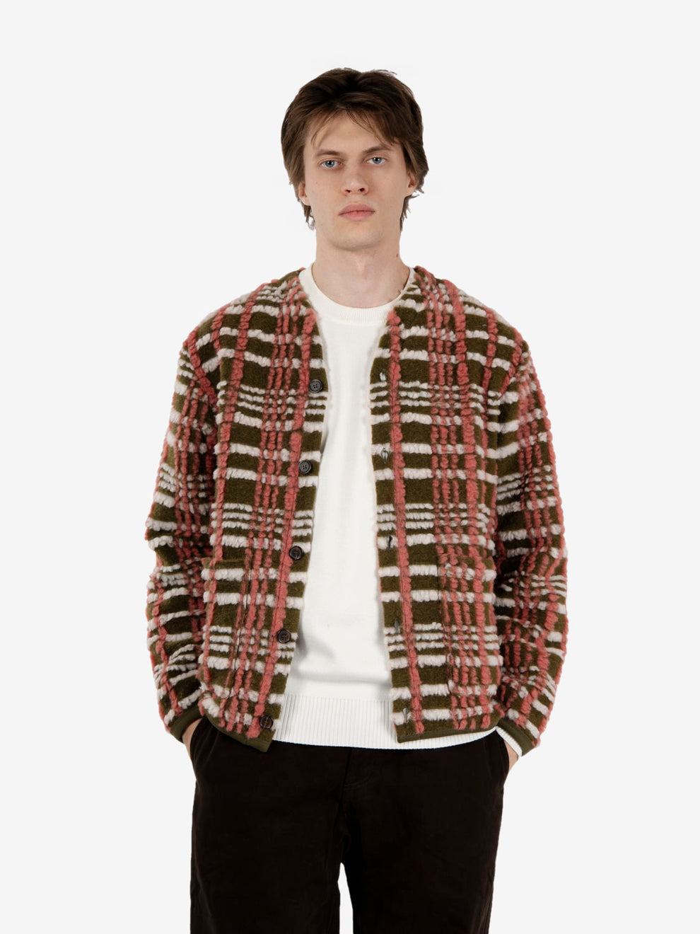 Cardigan Duomo Fleece olive