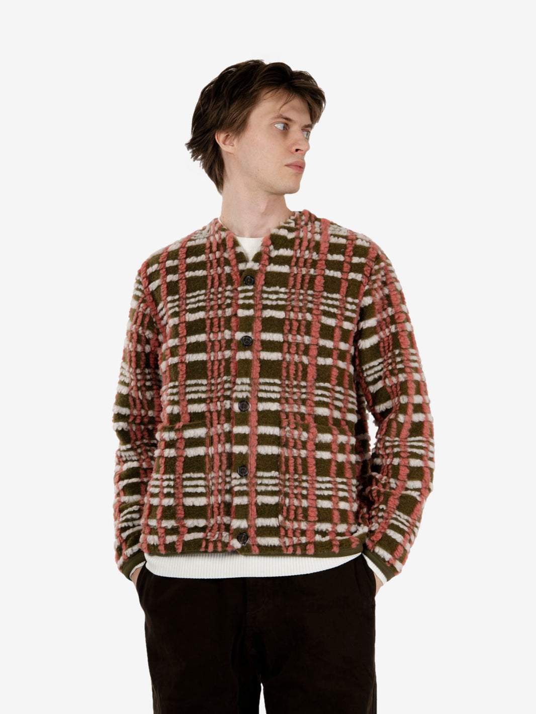 Cardigan Duomo Fleece olive