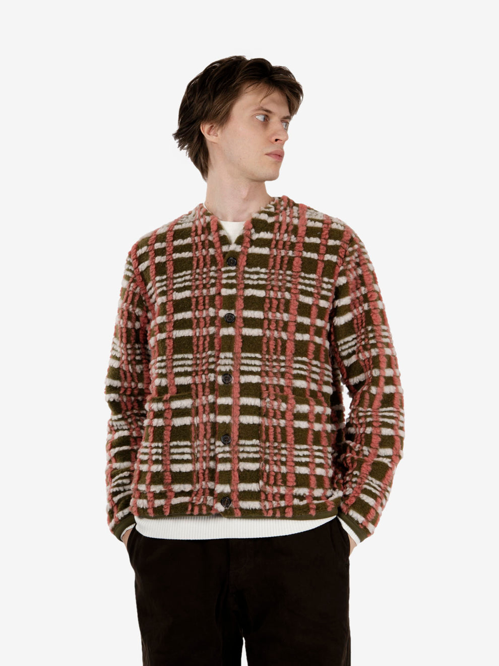 Cardigan Duomo Fleece olive
