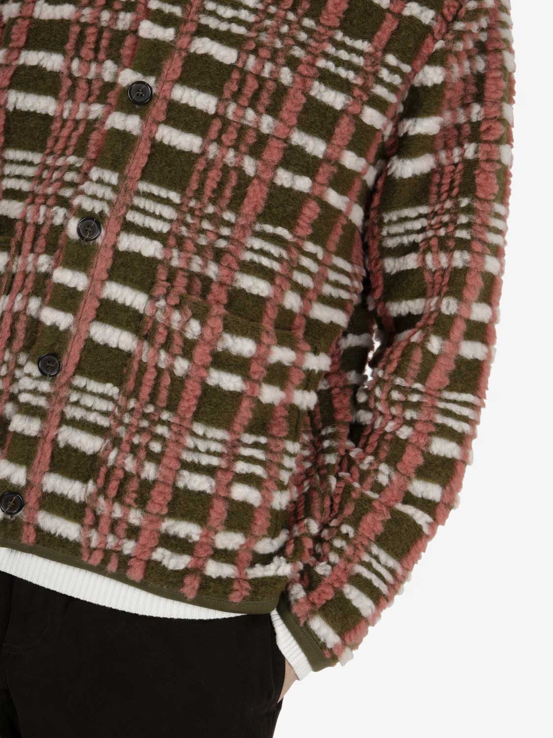 Cardigan Duomo Fleece olive