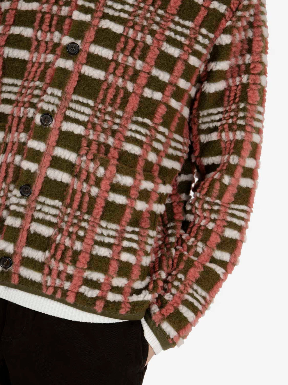 Cardigan Duomo Fleece olive