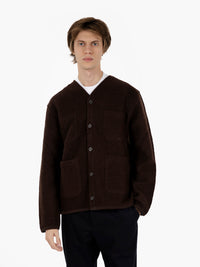 Cardigan Wool Fleece brown
