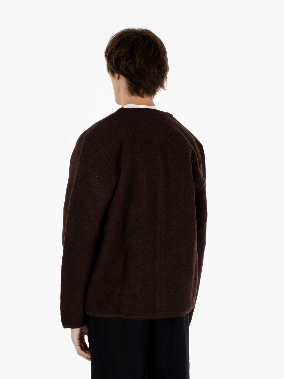 Cardigan Wool Fleece brown