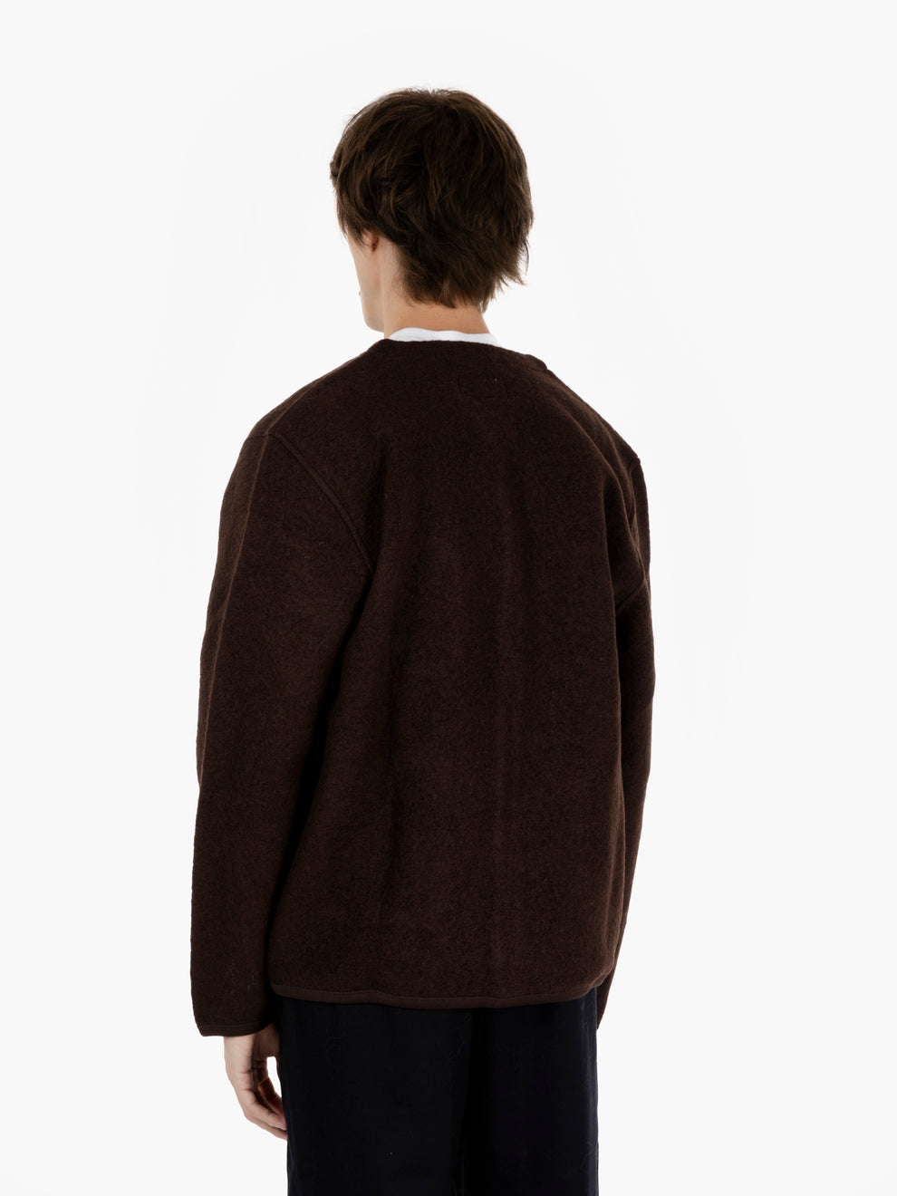 Cardigan Wool Fleece brown