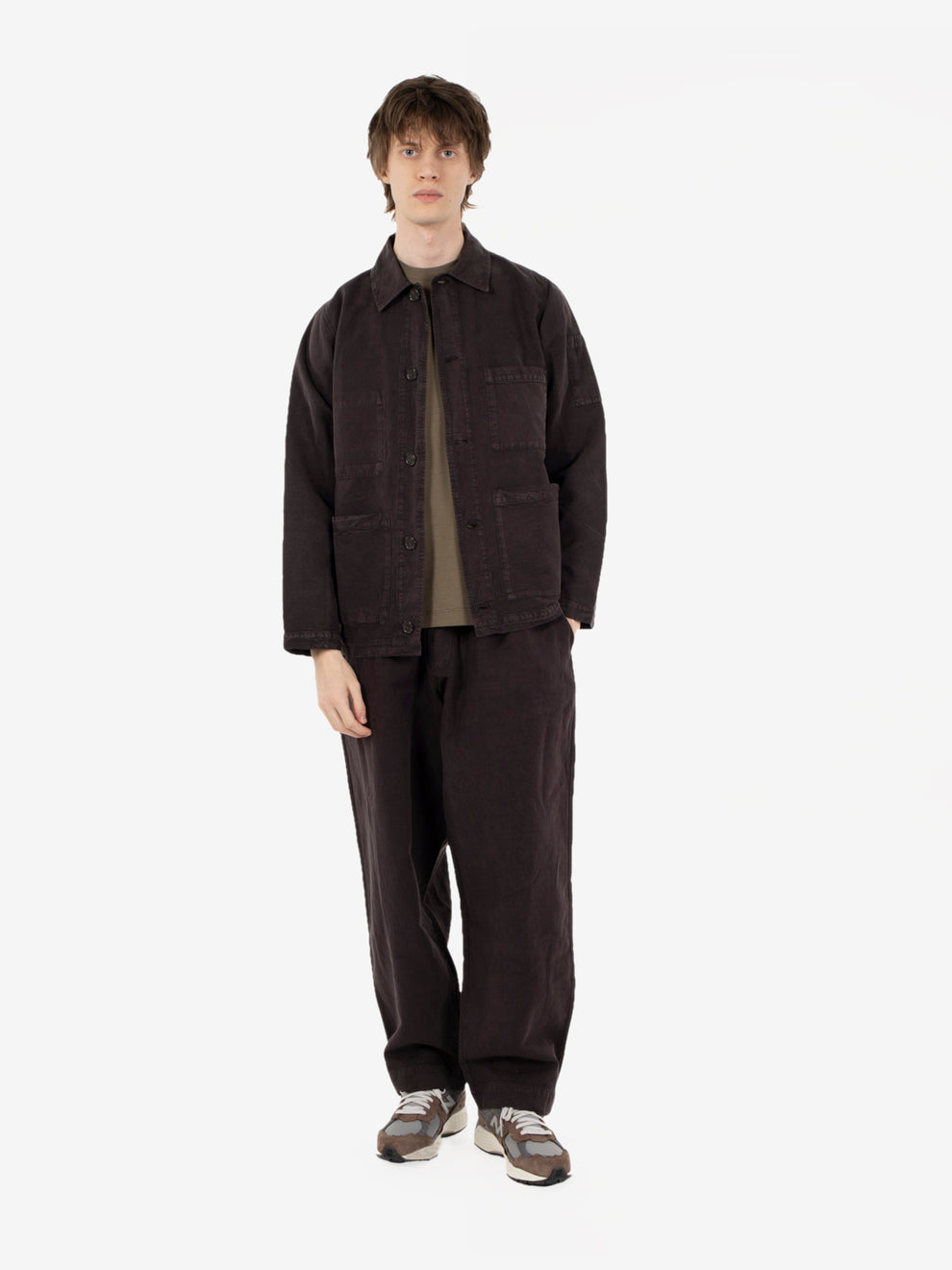 Coverall jacket licorice