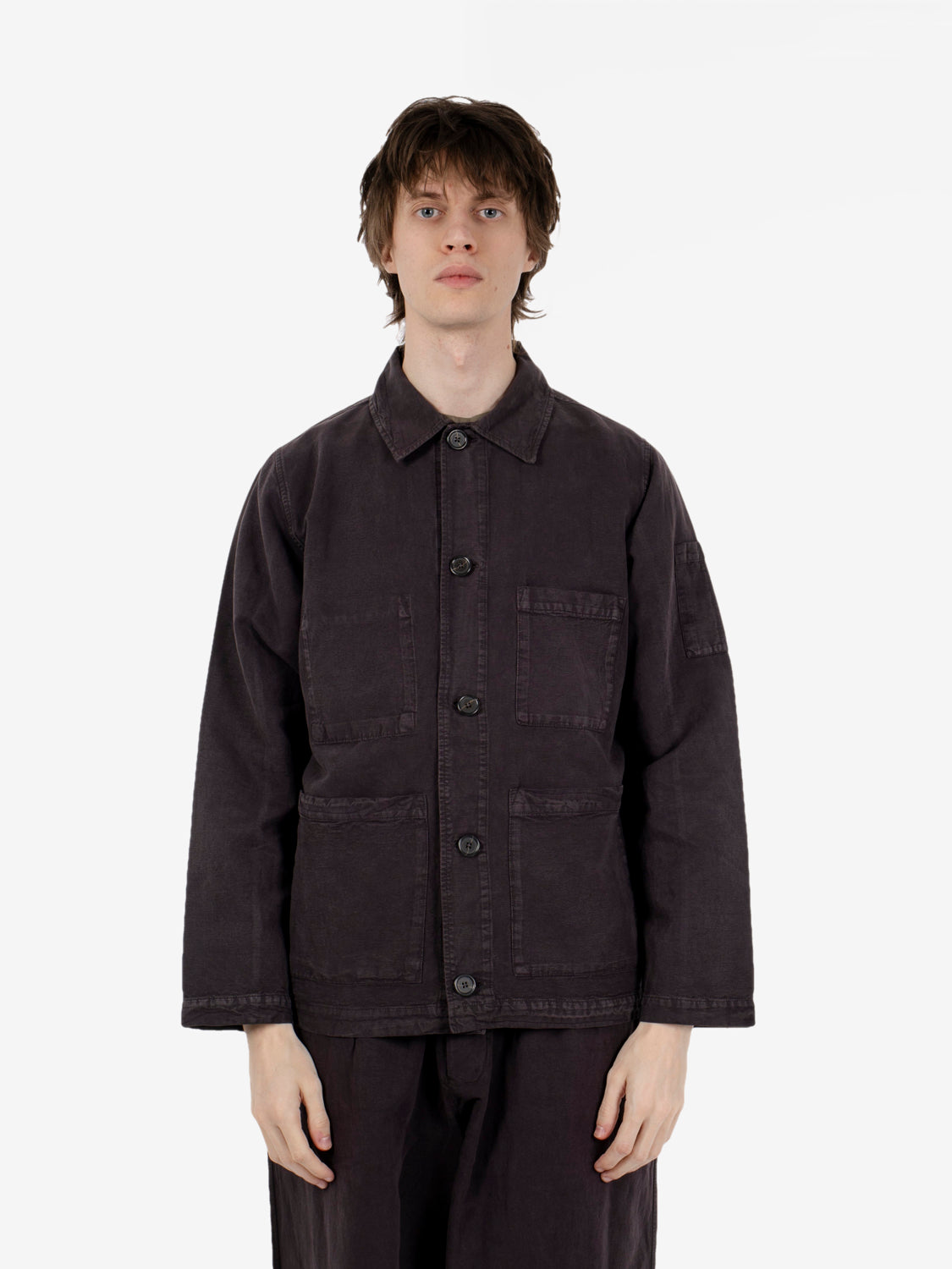 Coverall jacket licorice
