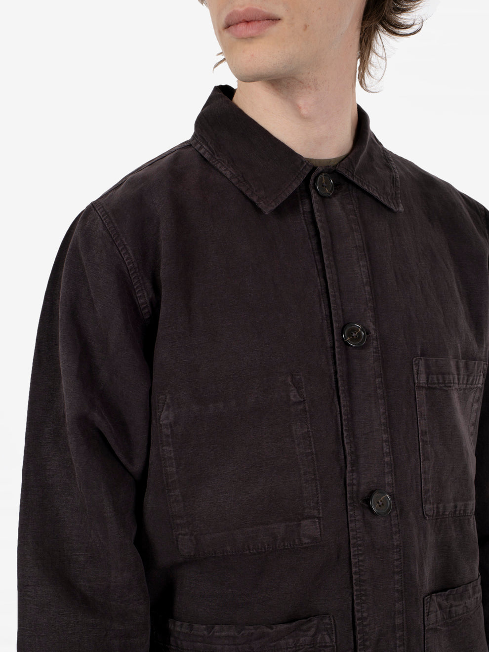 Coverall jacket licorice