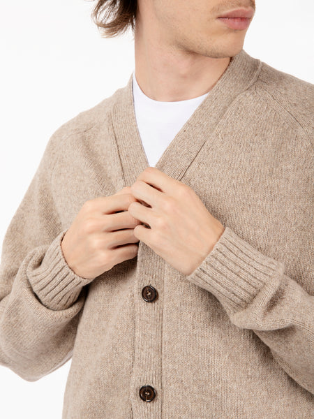 David cardigan fawn