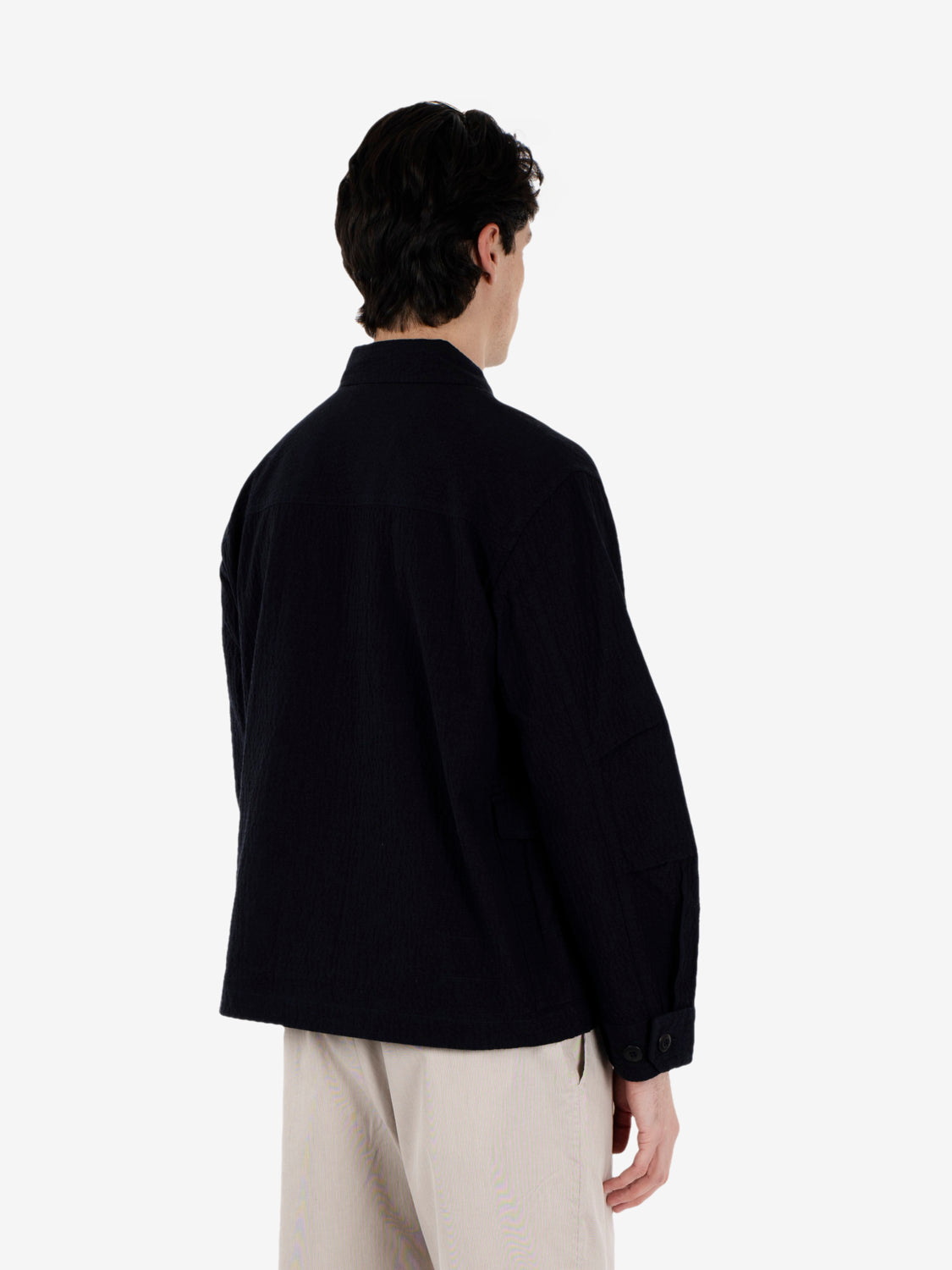 Giubbotto dusty in blu navy