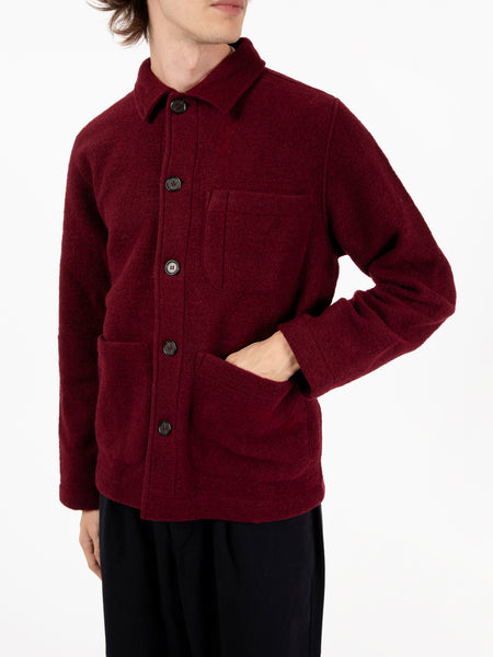 Field jacket deep red