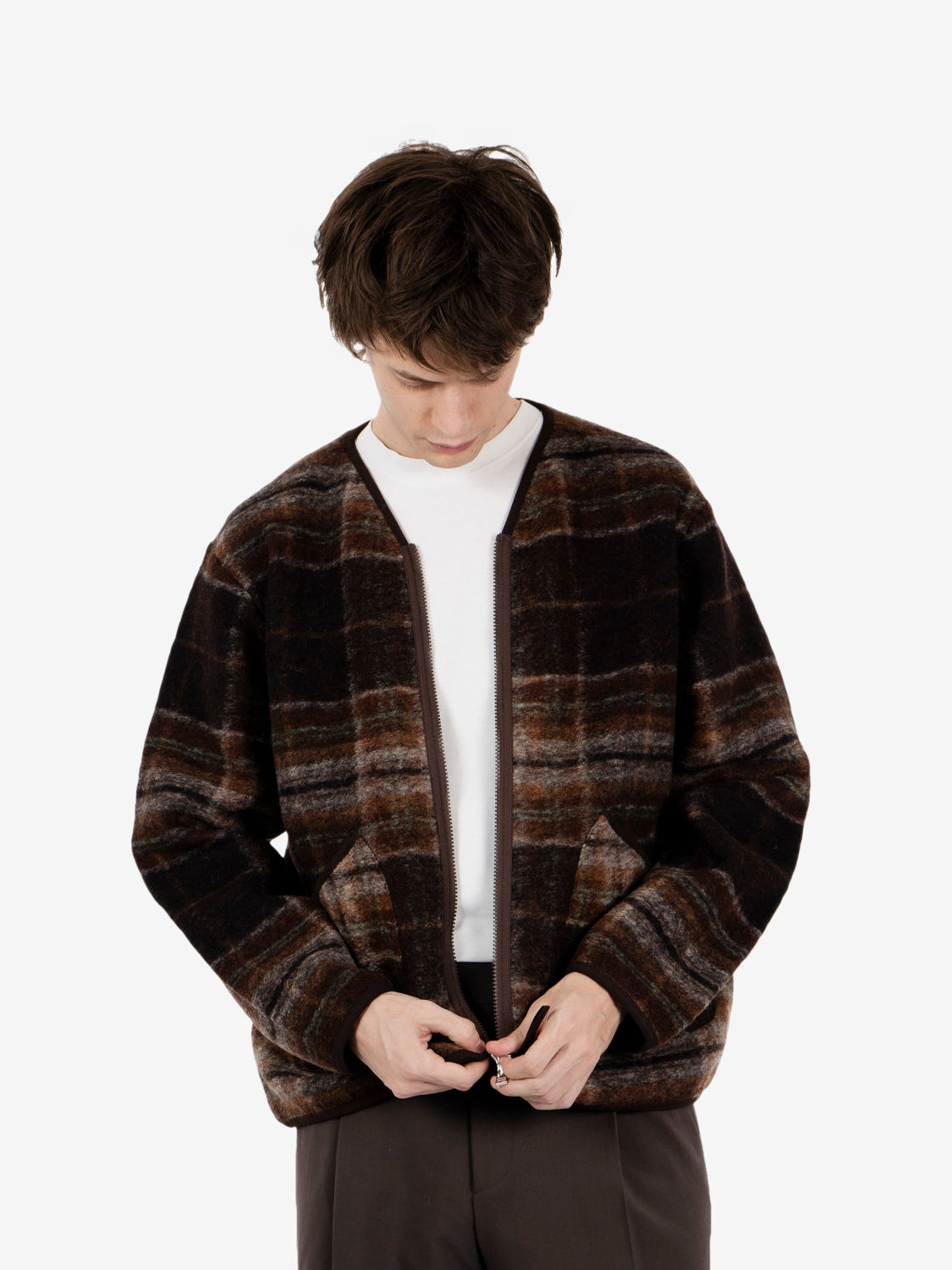 Military liner jacket brown