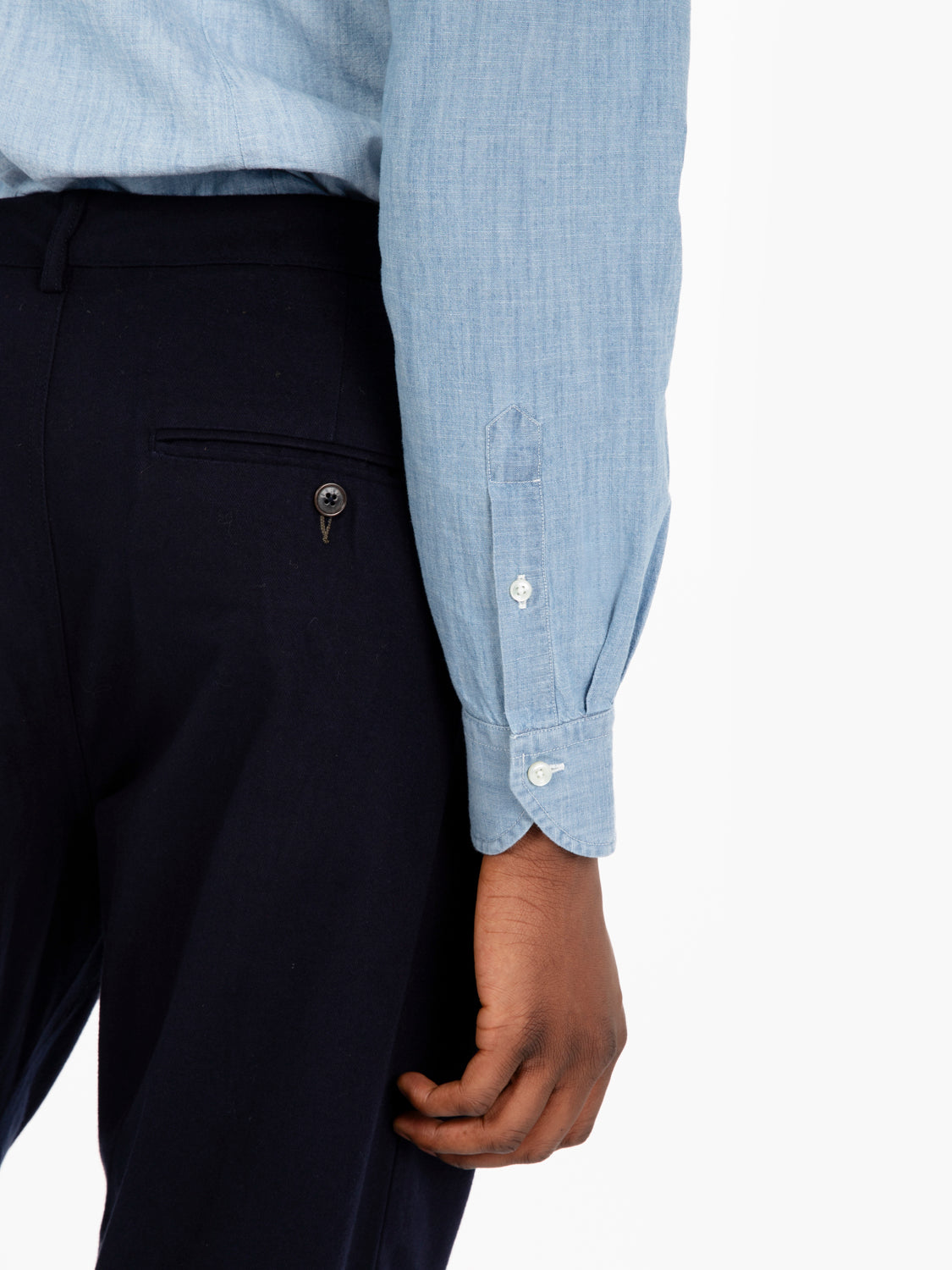 Navy Chino Military Pants