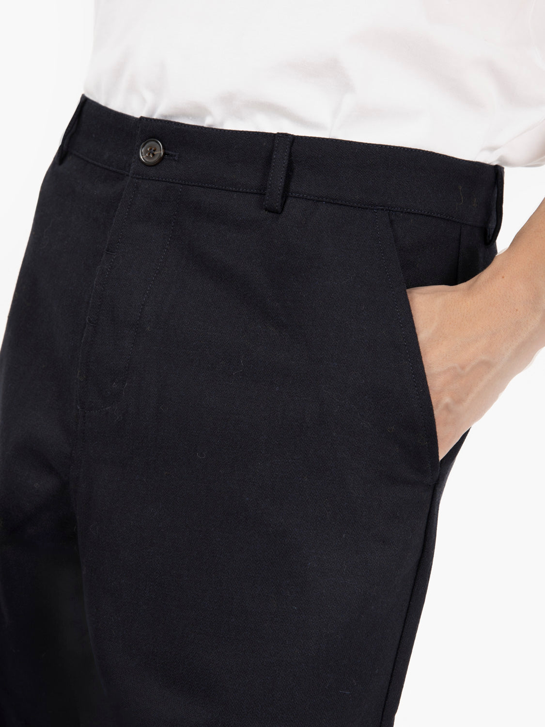 Pantaloni military chino dark navy