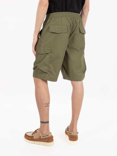 Parachute shorts recycled poly olive