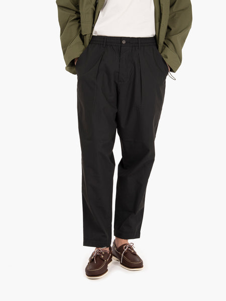 Pleated Track Pant Black