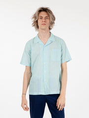 UNIVERSAL WORKS - Road shirt sky / green