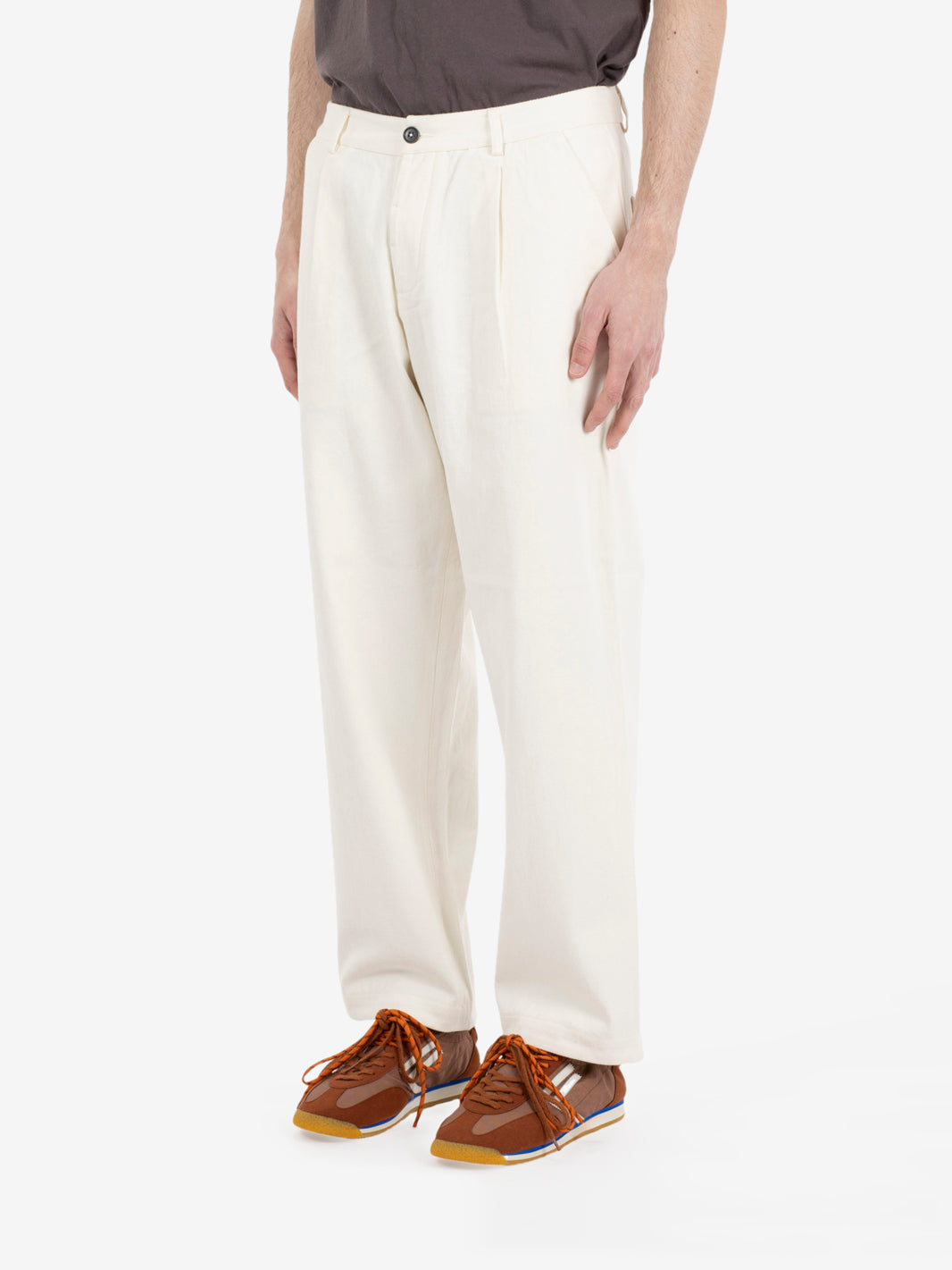 Slub drill Duke pant ecru