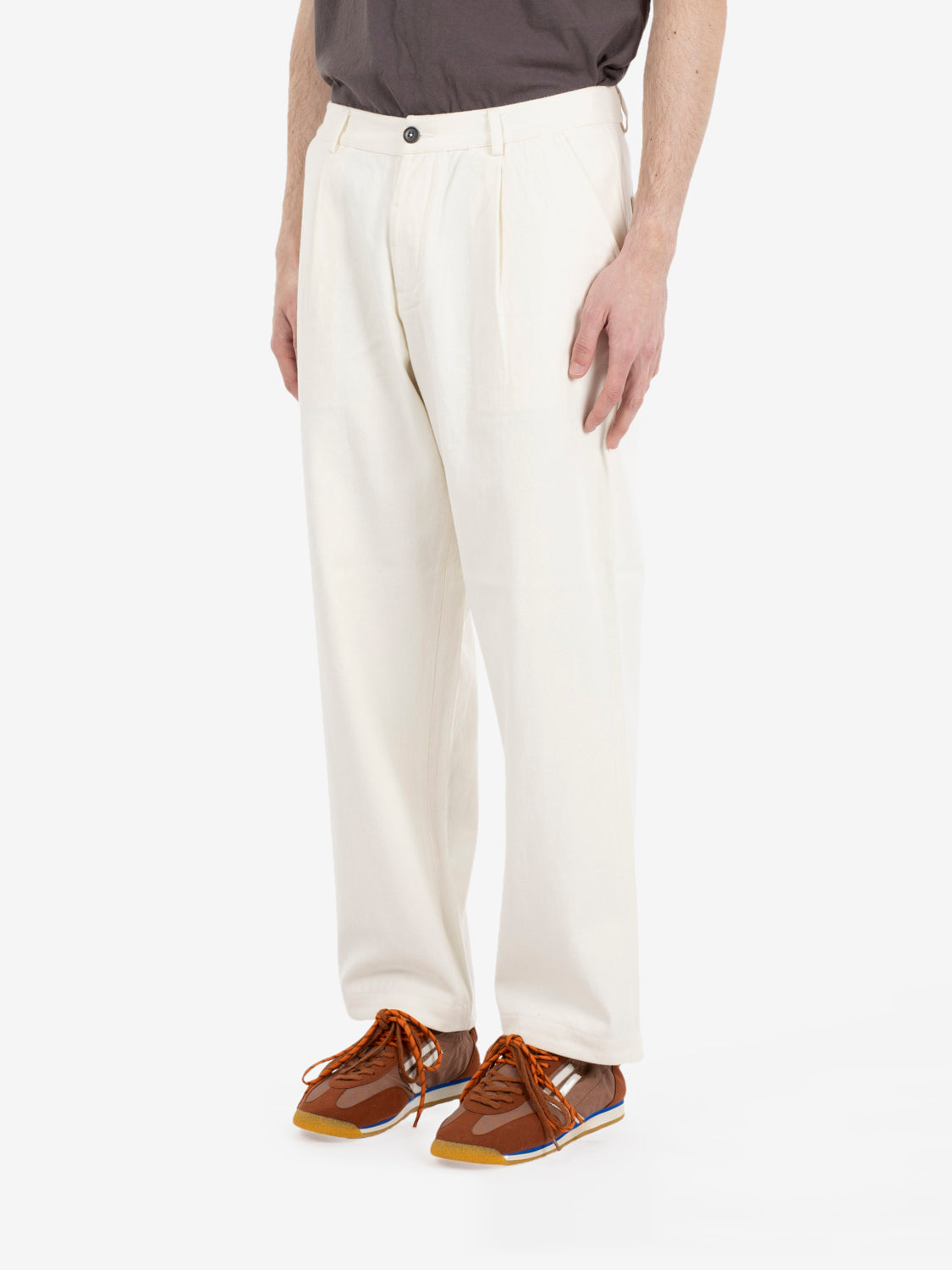 Slub drill Duke pant ecru