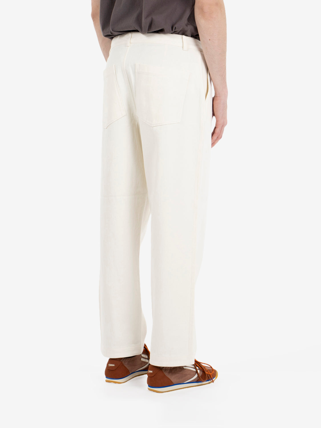 Slub drill Duke pant ecru