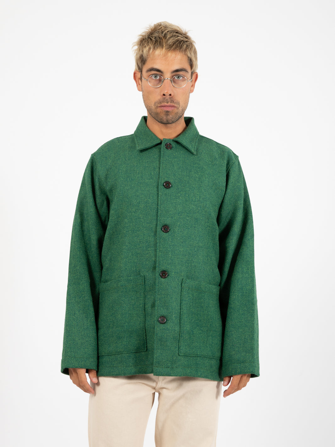Easy over jacket green overshirt