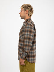 UNIVERSAL WORKS - Sovracamicia work shirt brown check