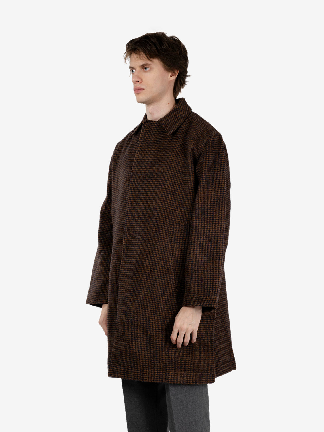 Stan coat navy / brown