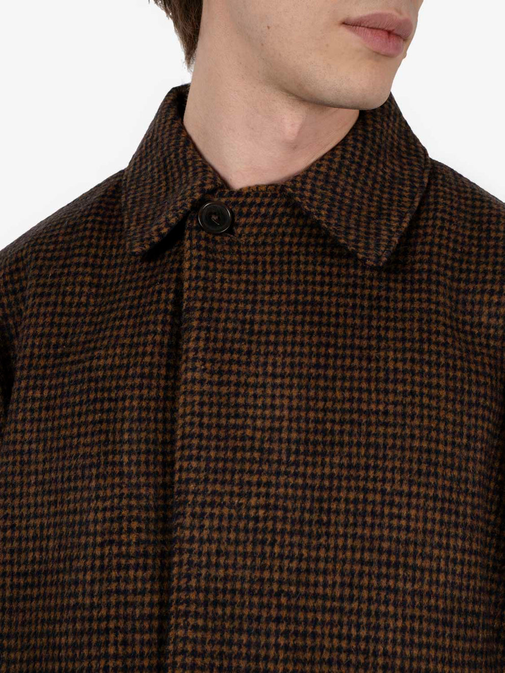 Stan coat navy / brown