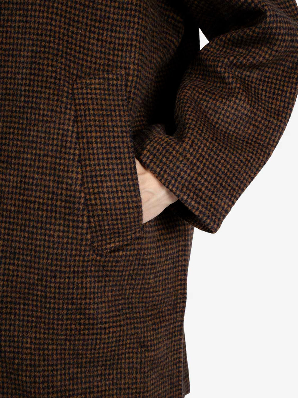 Stan coat navy / brown