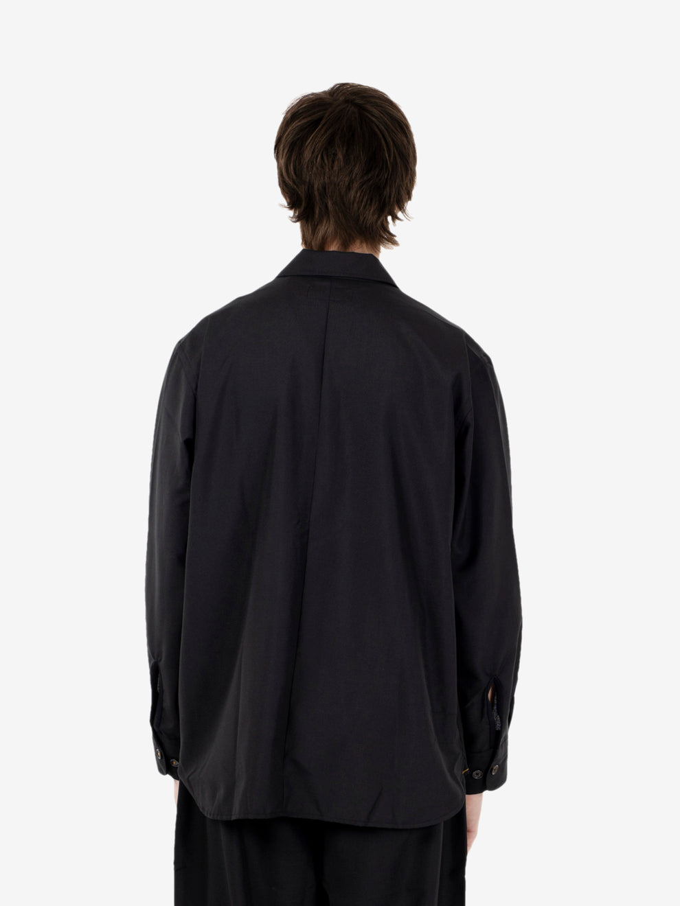 Travail Overshirt tropical suiting black