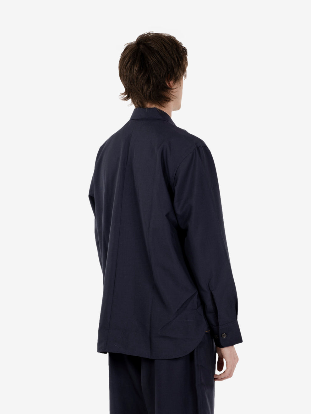 Travail Overshirt tropical suiting navy