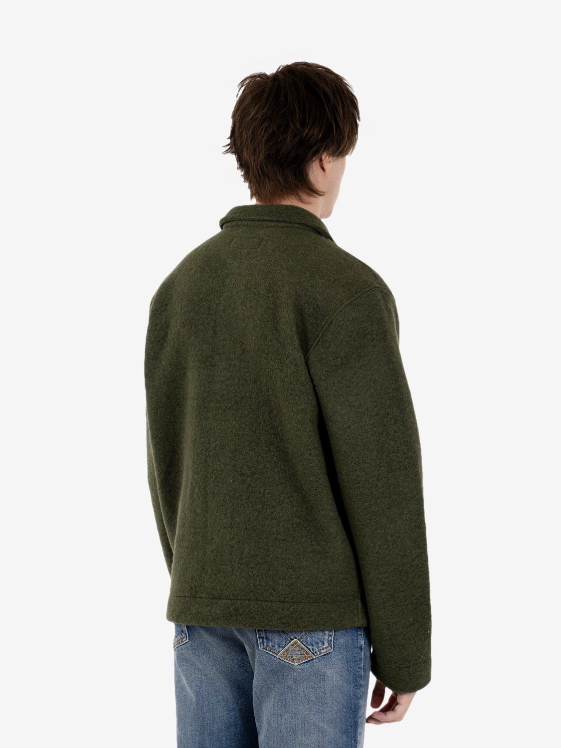 Uniform jacket wool fleece olive