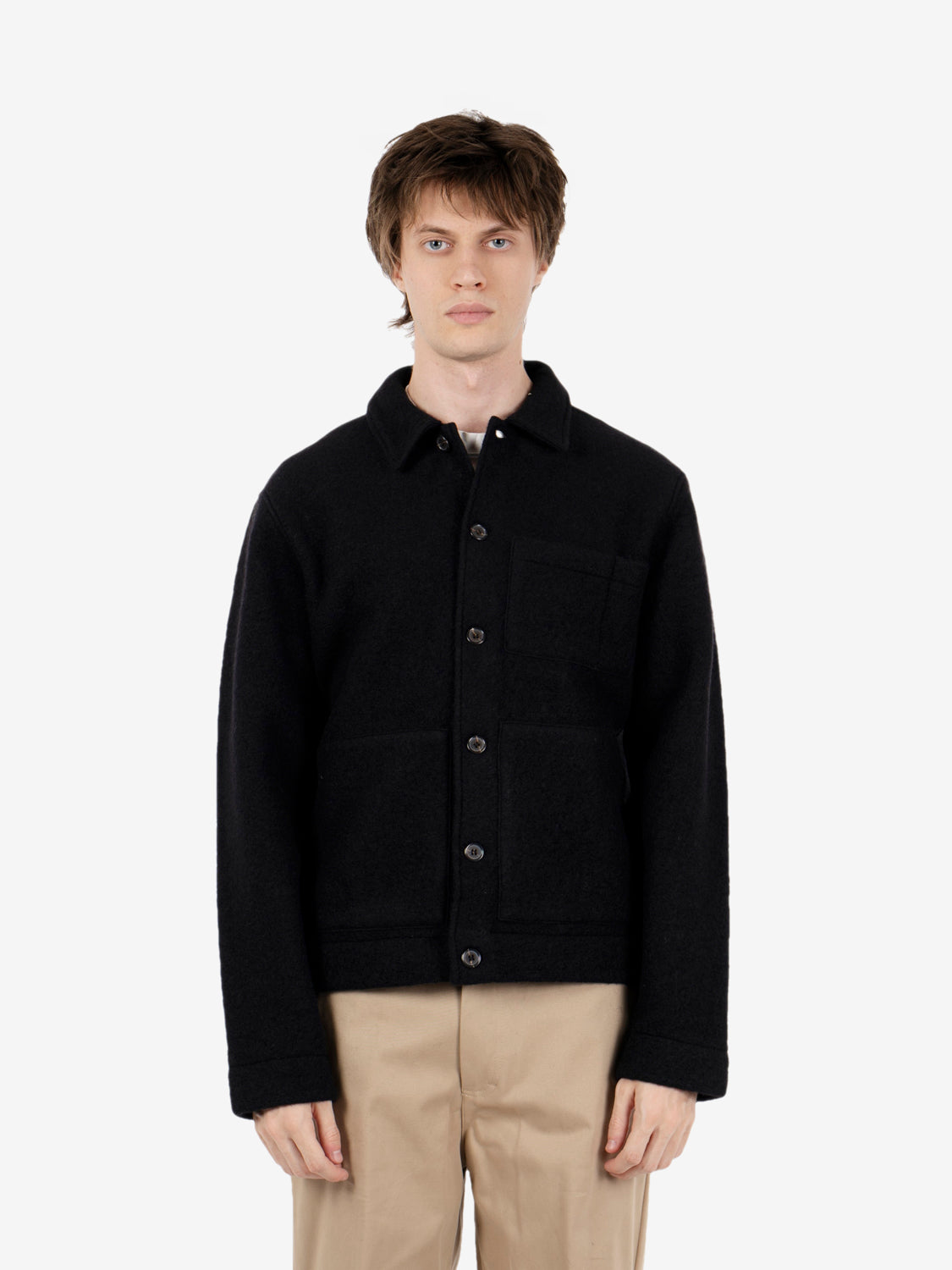Uniform Jacket wool fleece black