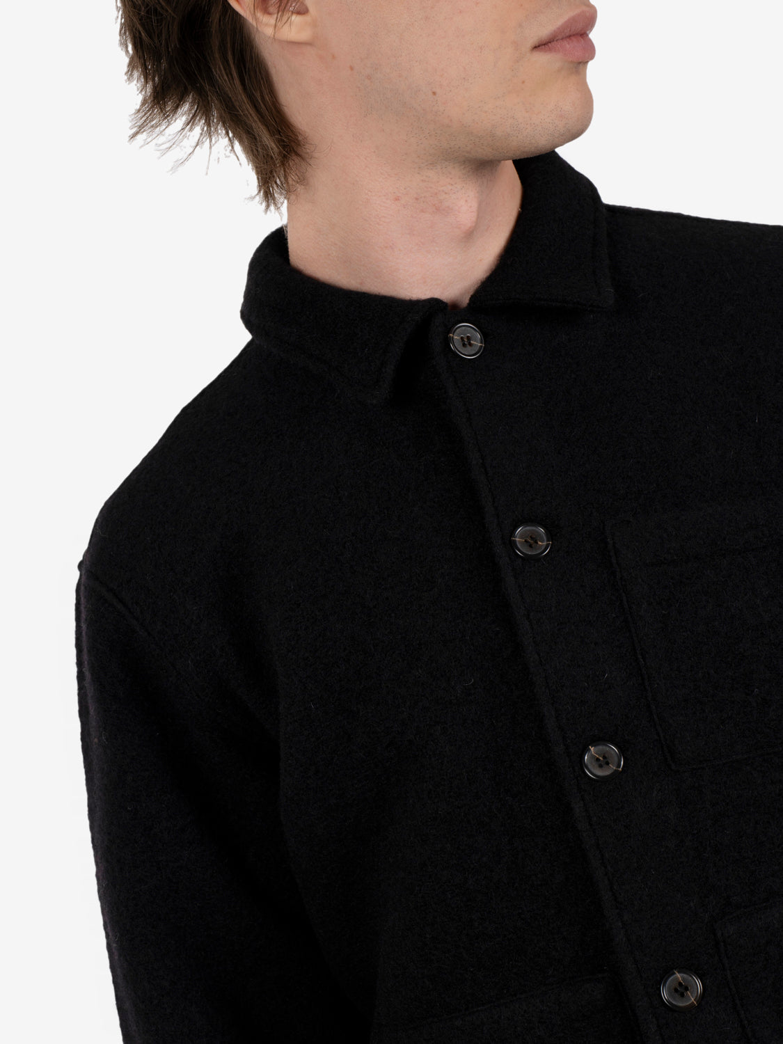 Uniform Jacket wool fleece black