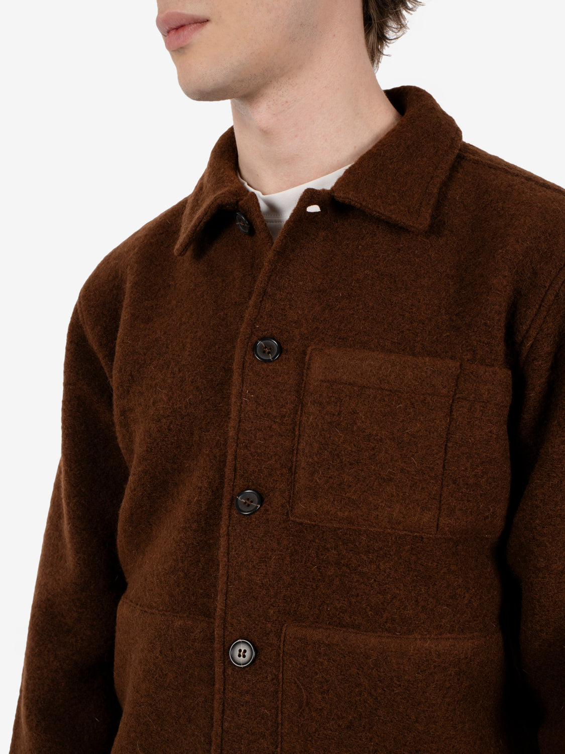 Uniform Jacket wool fleece cacao