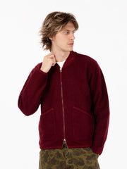 UNIVERSAL WORKS - Zip bomber deep red