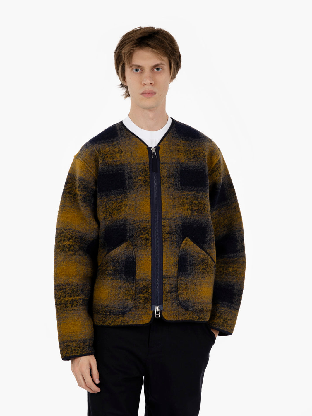 Zip liner jacket navy