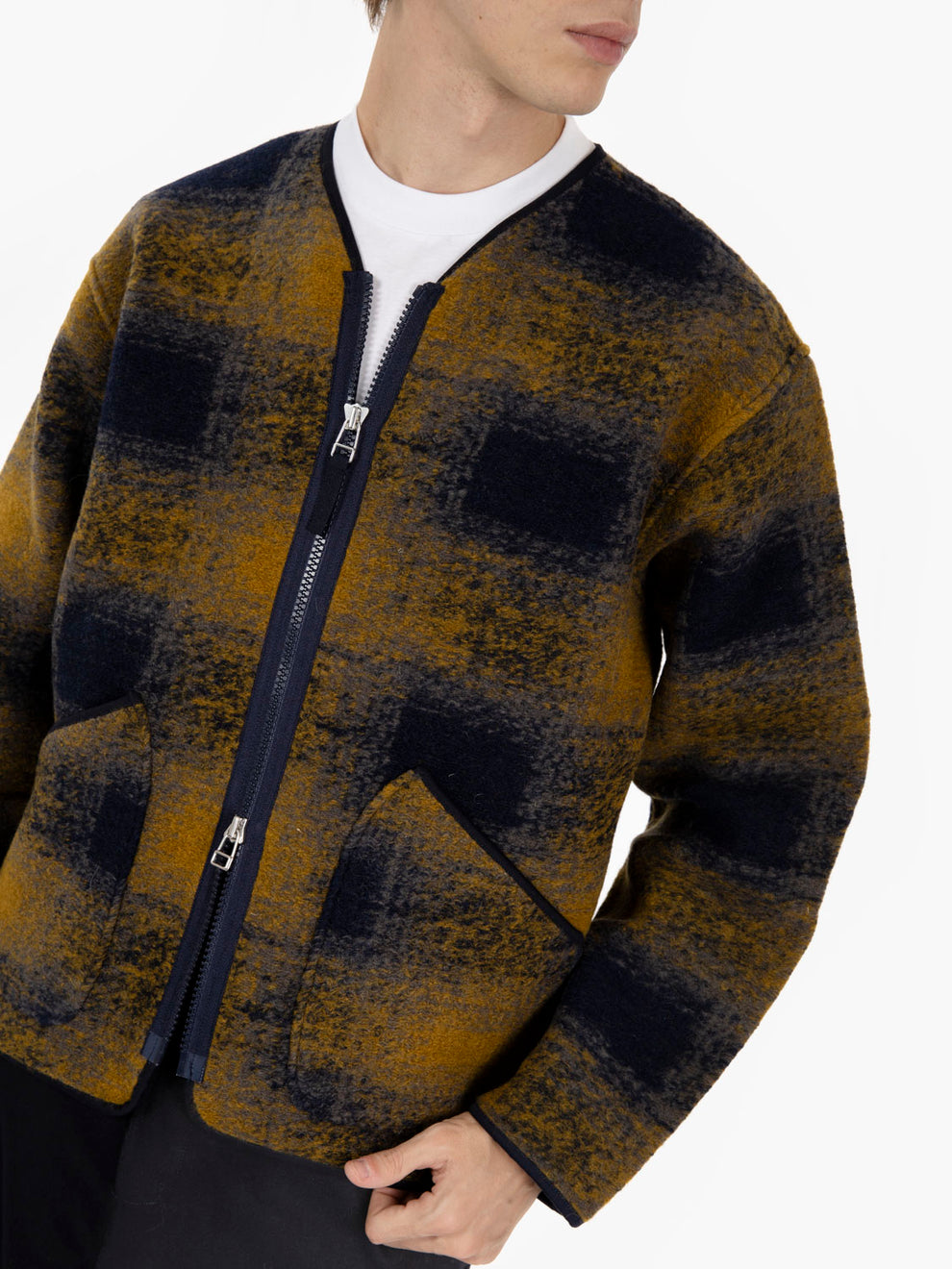 Zip liner jacket navy