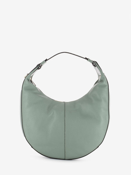 Borsa Hobo in pelle mineral green