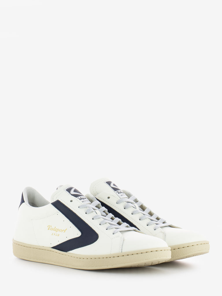 VALSPORT - Sneakers Tournament classic leather bianco / blu