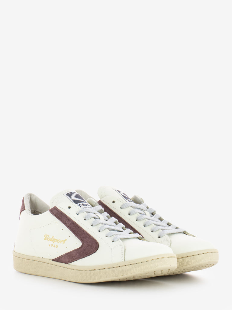 VALSPORT - Sneakers Tournament in pelle e suede bianche