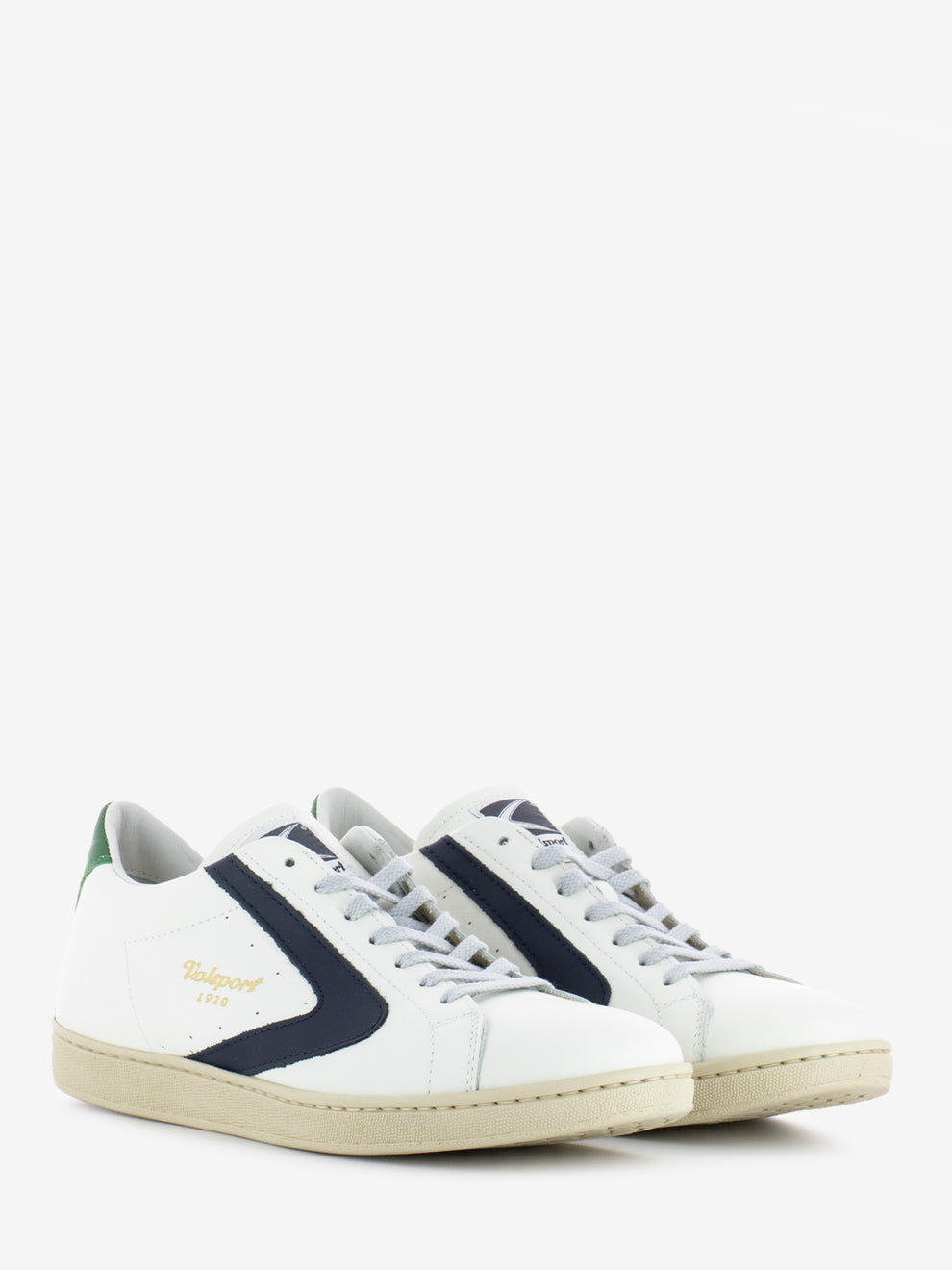 Tournament nappa sneakers white / blue / green